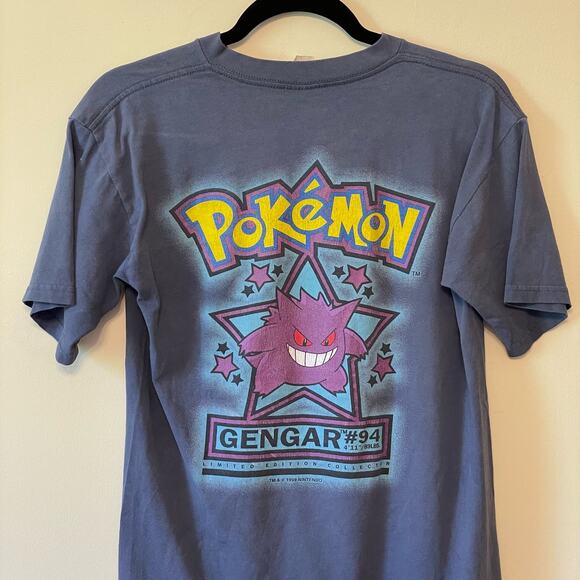 Pokémon L Gengar blue purple Limited Edition Collectors #89 Gengar t-shirt - Picture 7 of 8